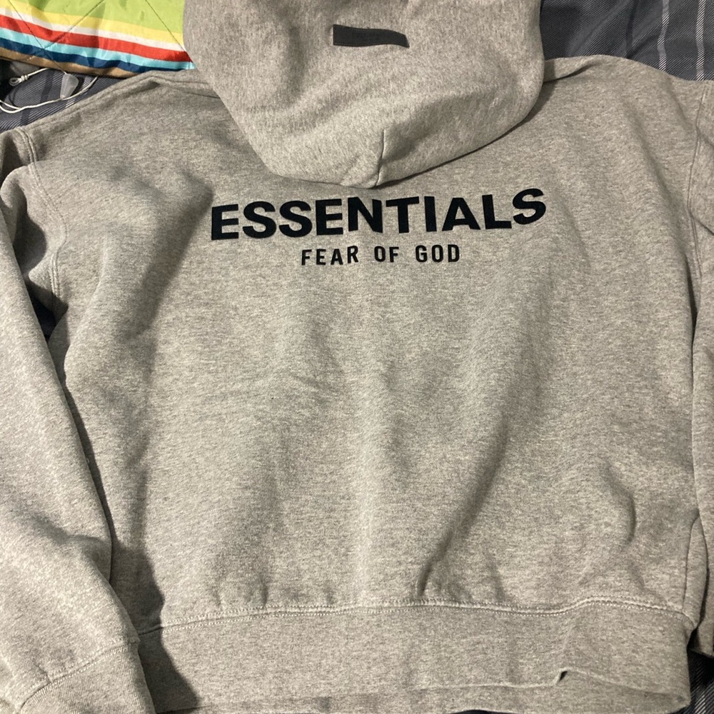Men’s gray Essentials hoodie